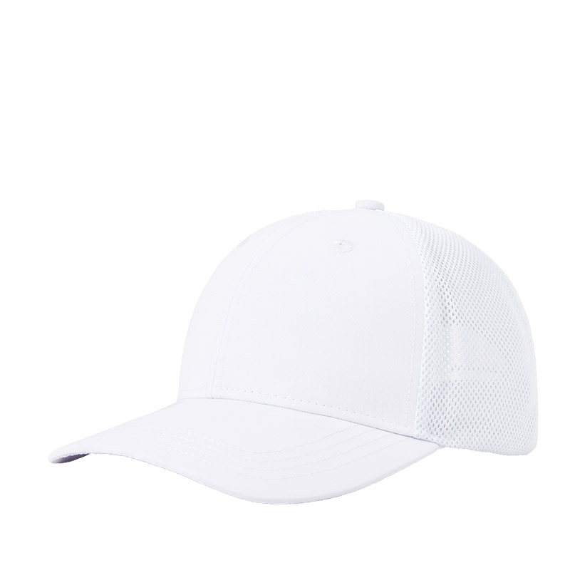 Quick-drying waterproof hard top six-panel mesh baseball cap GJ5-165