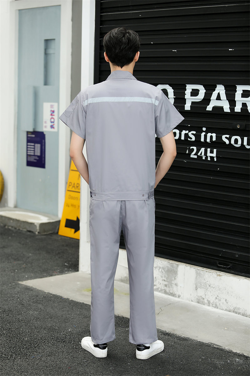 Polyester cotton short-sleeved engineering suit Z23-6622