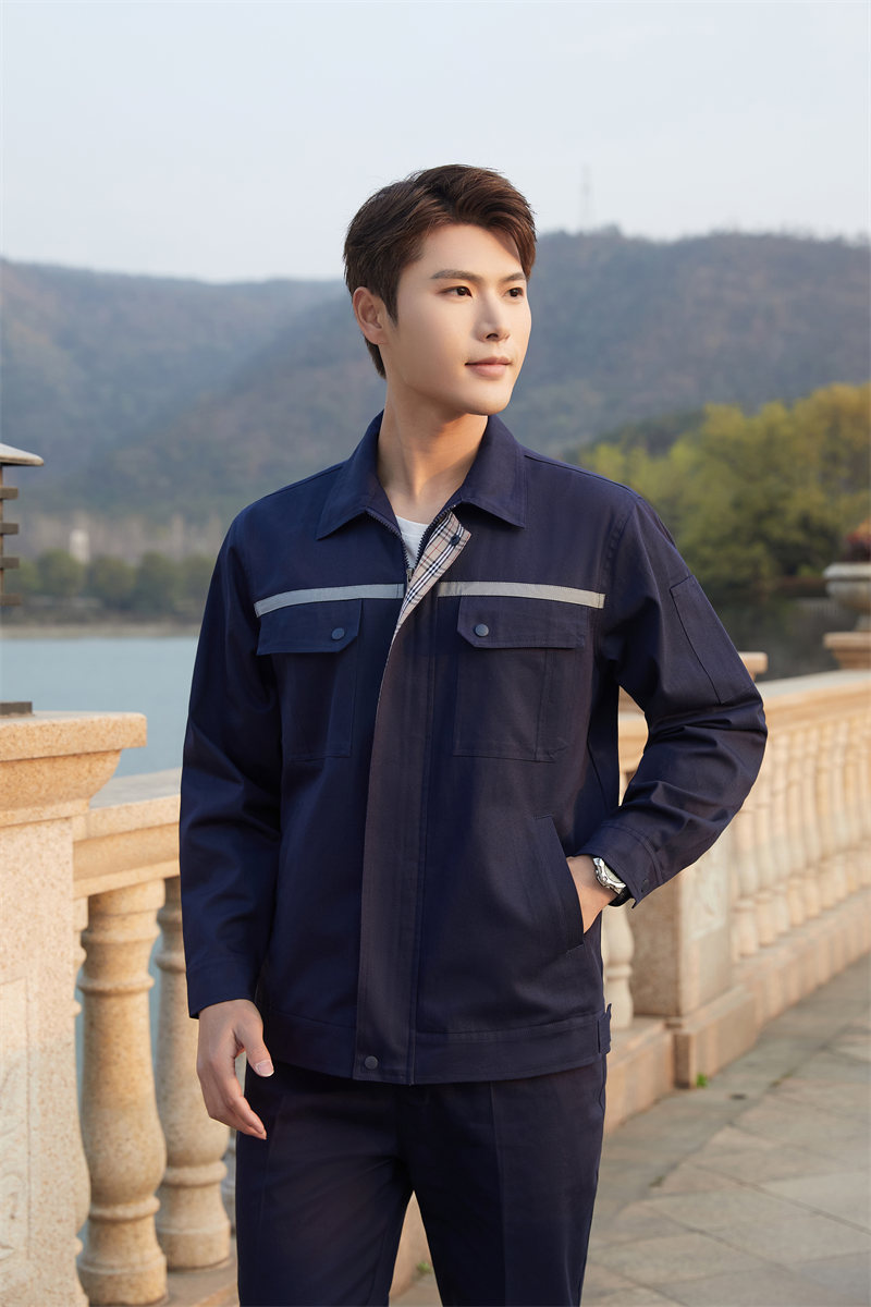 Thick cotton long-sleeved workwear suit Z03-3581