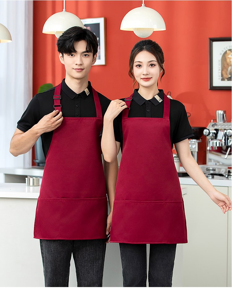 Halter workwear waterproof adjustable three-pocket apron HD1-188