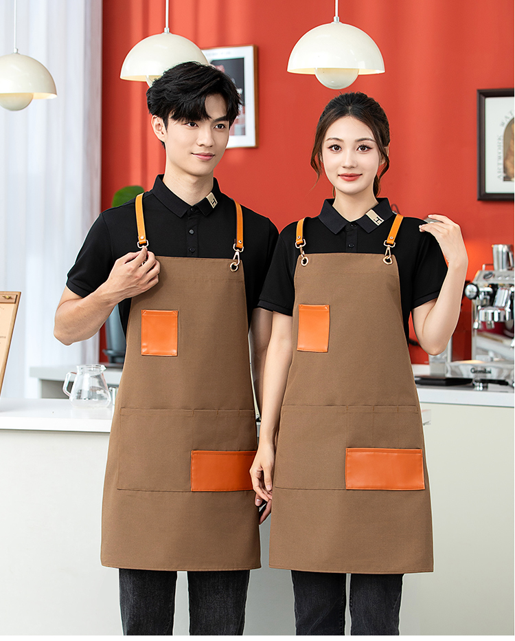 Cross webbing canvas waterproof apron HD1-2409