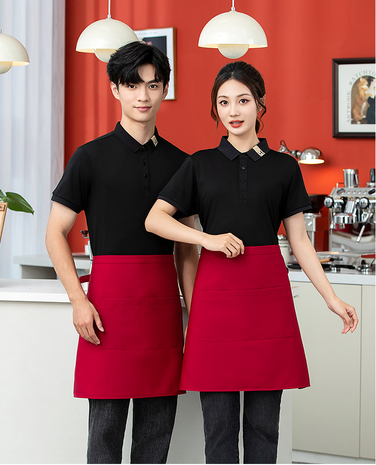 Solid color canvas waterproof half apron HD1-B01