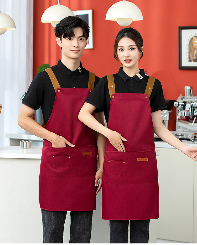 Upgraded H shoulder strap workwear waterproof adjustable apron HD1-07