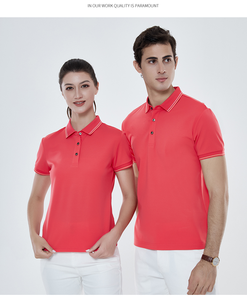 190g 65-count air-conditioning long-staple cotton lapel short-sleeved POLO shirt universal GJ11-98002