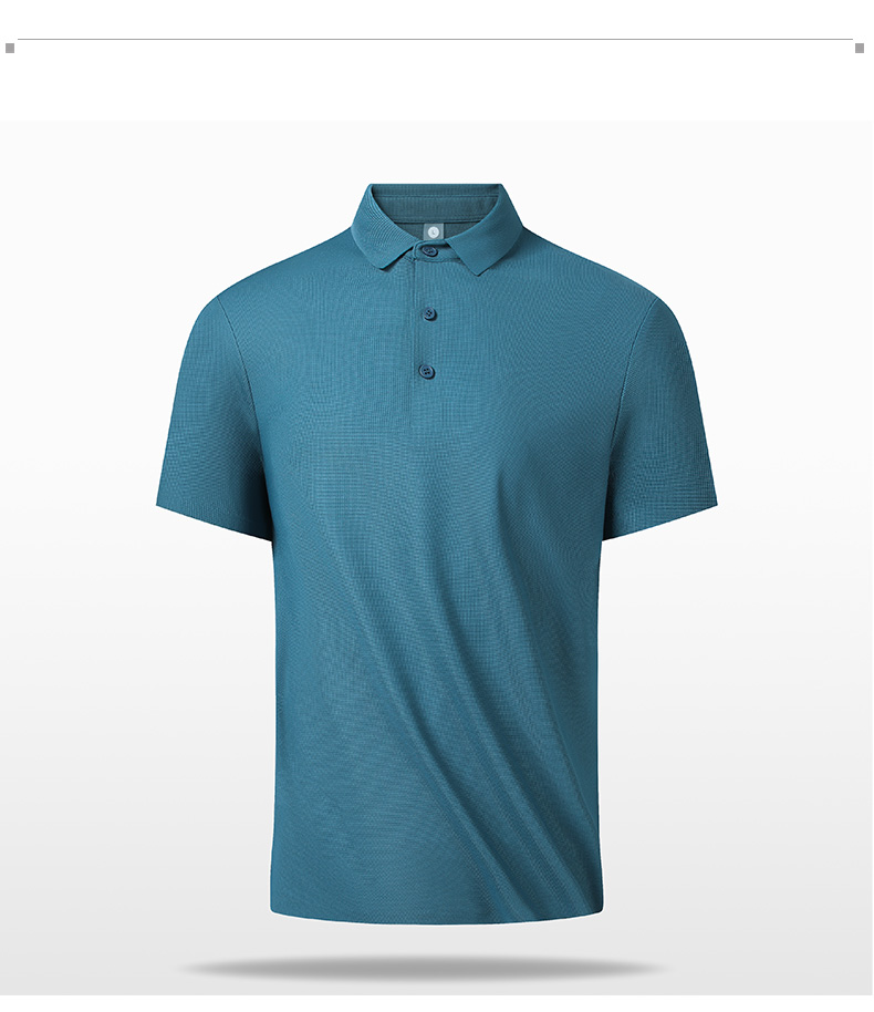 195g ice silk waffle lapel short-sleeved POLO shirt KD4-8368