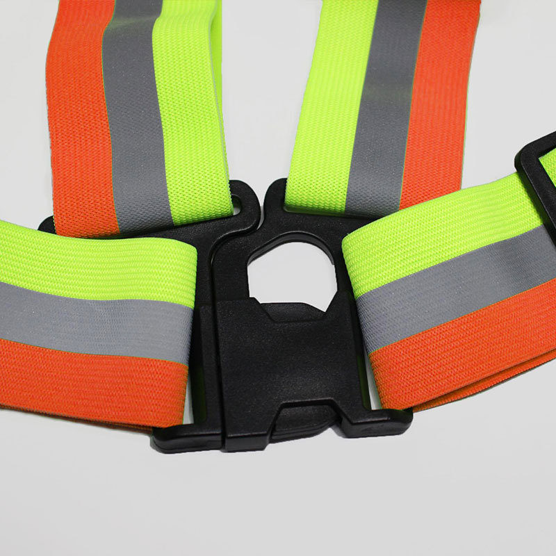 Cycling protective straps elastic night running elastic safety reflective vest H26-MAM-035