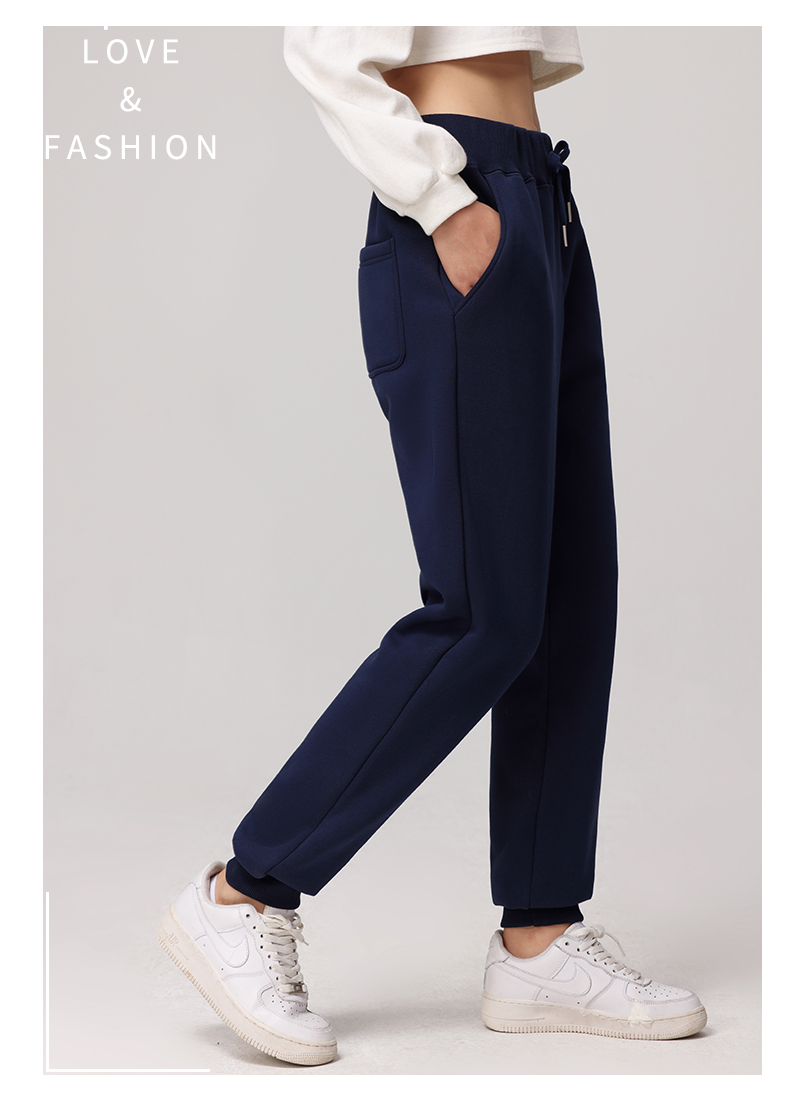 Fashion solid color cotton sweatpants H04-399