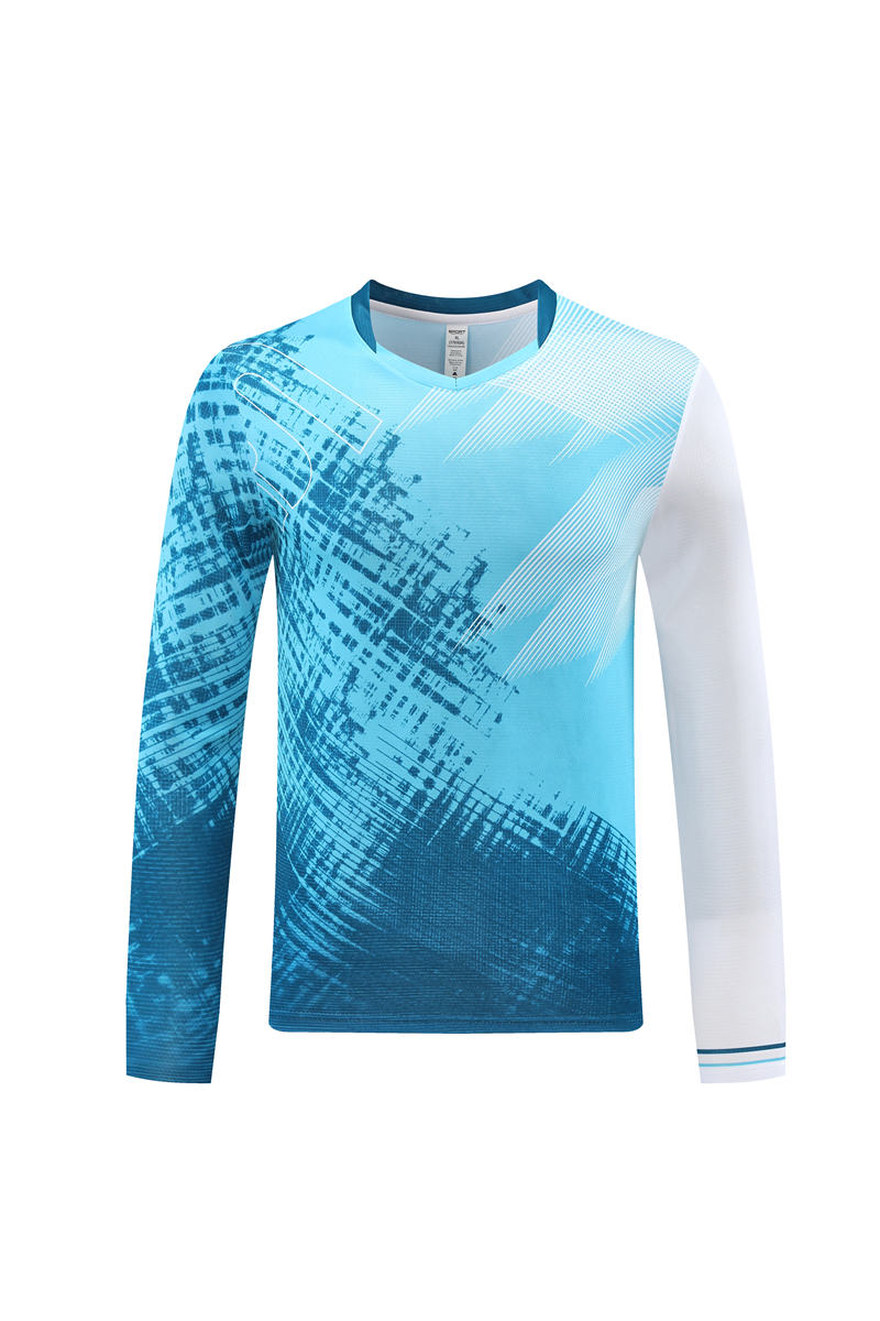 V-neck long-sleeved T-shirt sports training suit GB4-2107