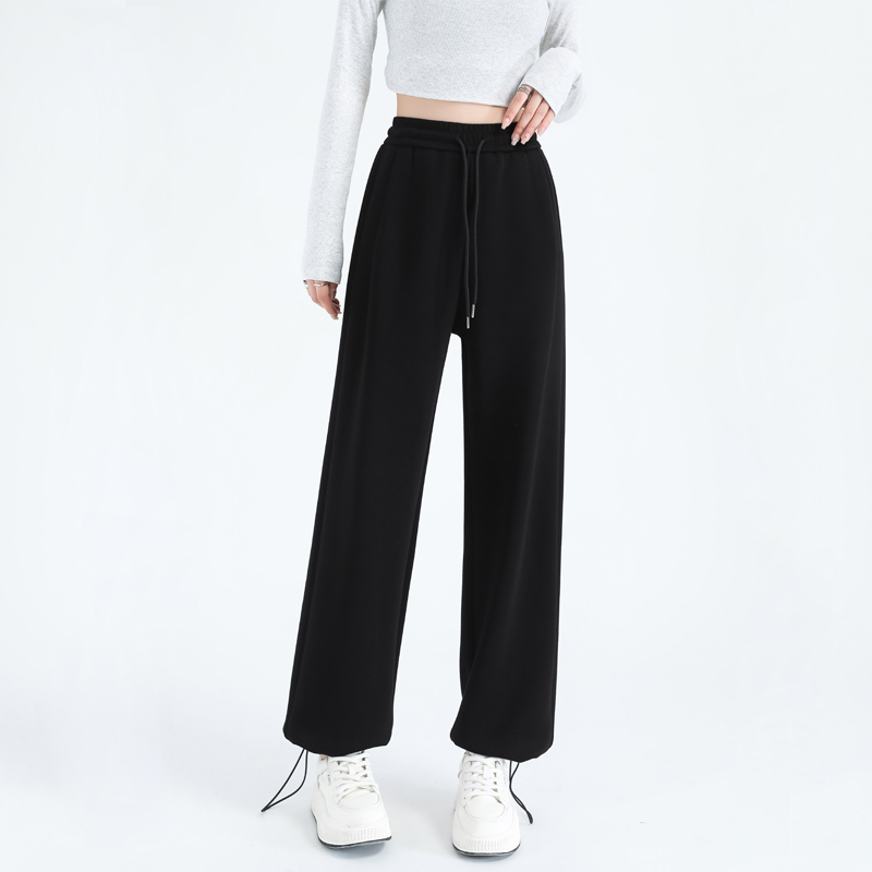 Loose drape high waist drawstring slim all-match Korean harem sports casual pants G32-H289