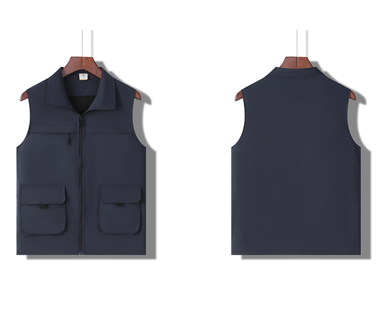 Square Pocket Solid Color Vest HW01-9012