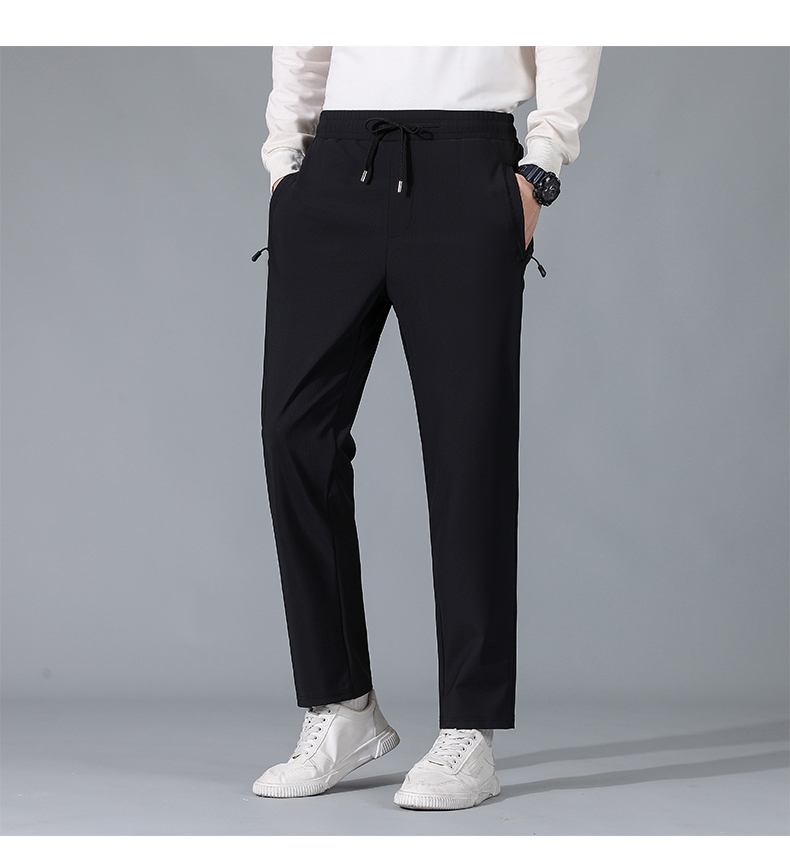 Comfortable and versatile zipper pocket sports casual pants KD1-9999