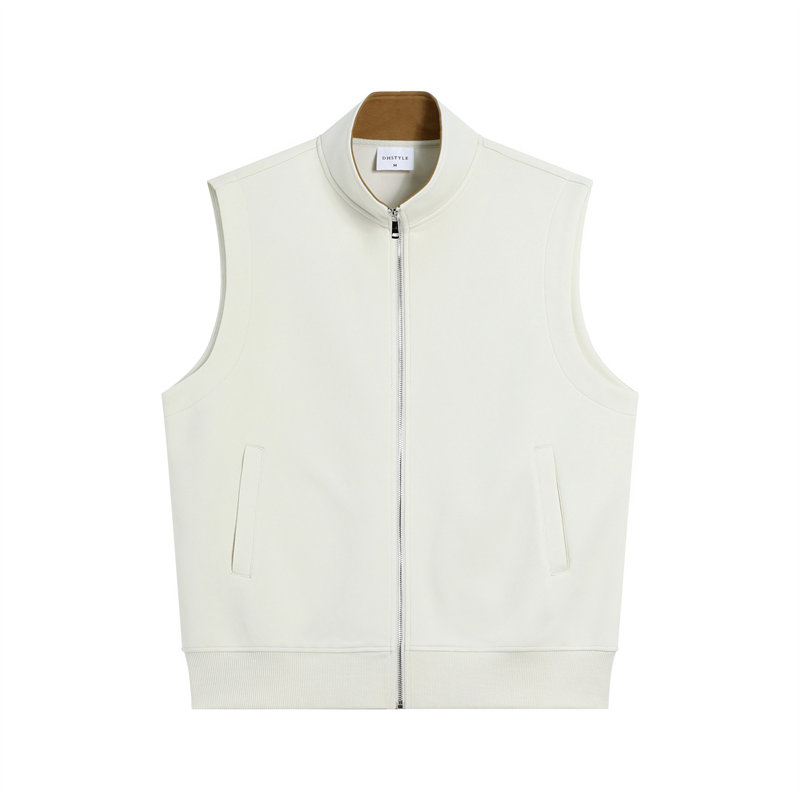 380g high quality combed brushed simple casual vest jacket G21-U-55033