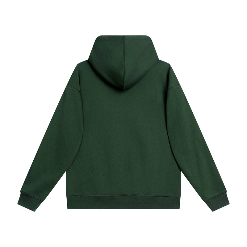 380g large terry personalized contrast color line drop shoulder hooded sweatshirt G21-U-X45015