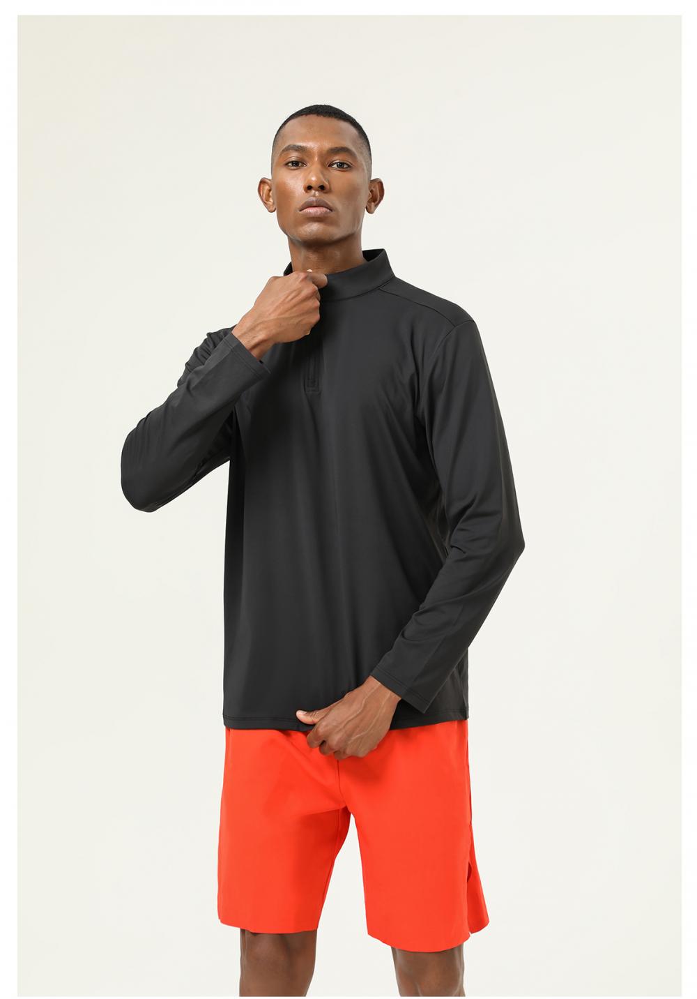 16843# Half-open chest long-sleeved T-shirt