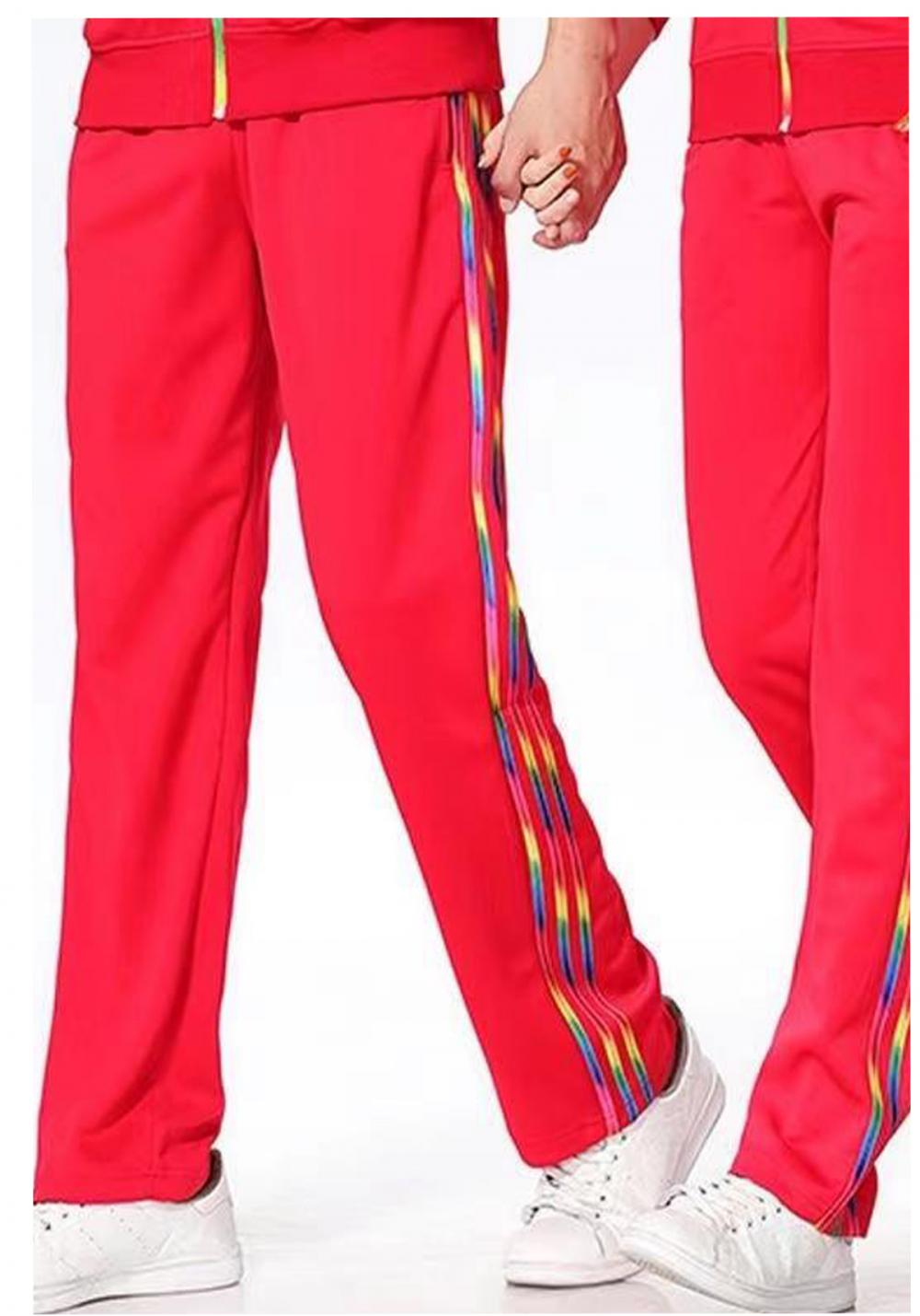 6016#6017# Spring and Autumn Trousers Tricolor Clause Trousers