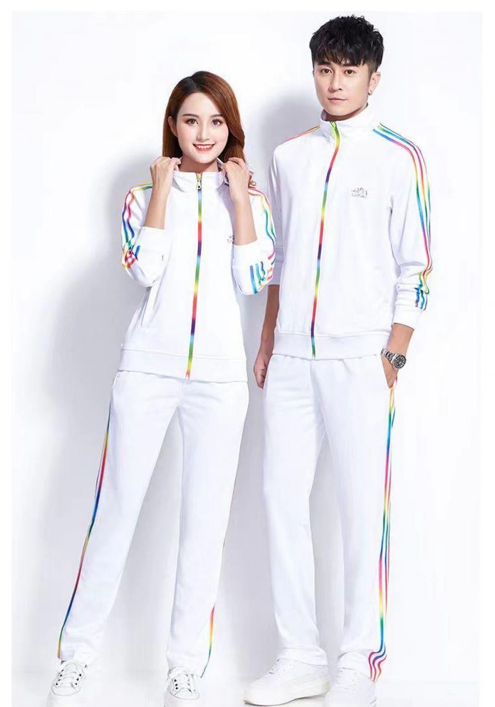 6017#6016# Breathable quick-drying style three-color stripe jacket long-sleeved jacket