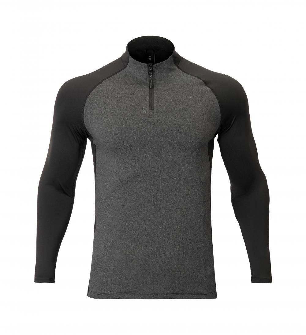 AL16821# Men knitted long-sleeved half-zip T-shirt long-sleeved stand-up collar for Men