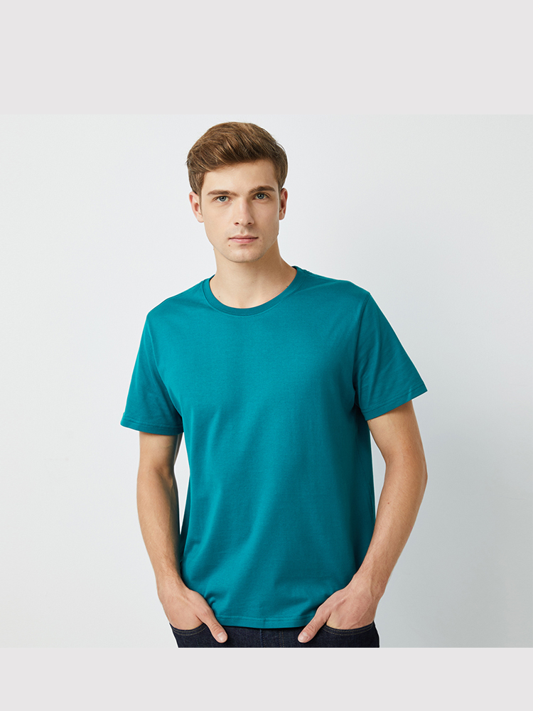 High-end Xinjiang pure cotton round neck short-sleeved T-shirt general style C05-5900