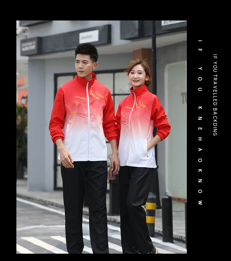 Casual sports fitness stand collar jacket for men 55-6013