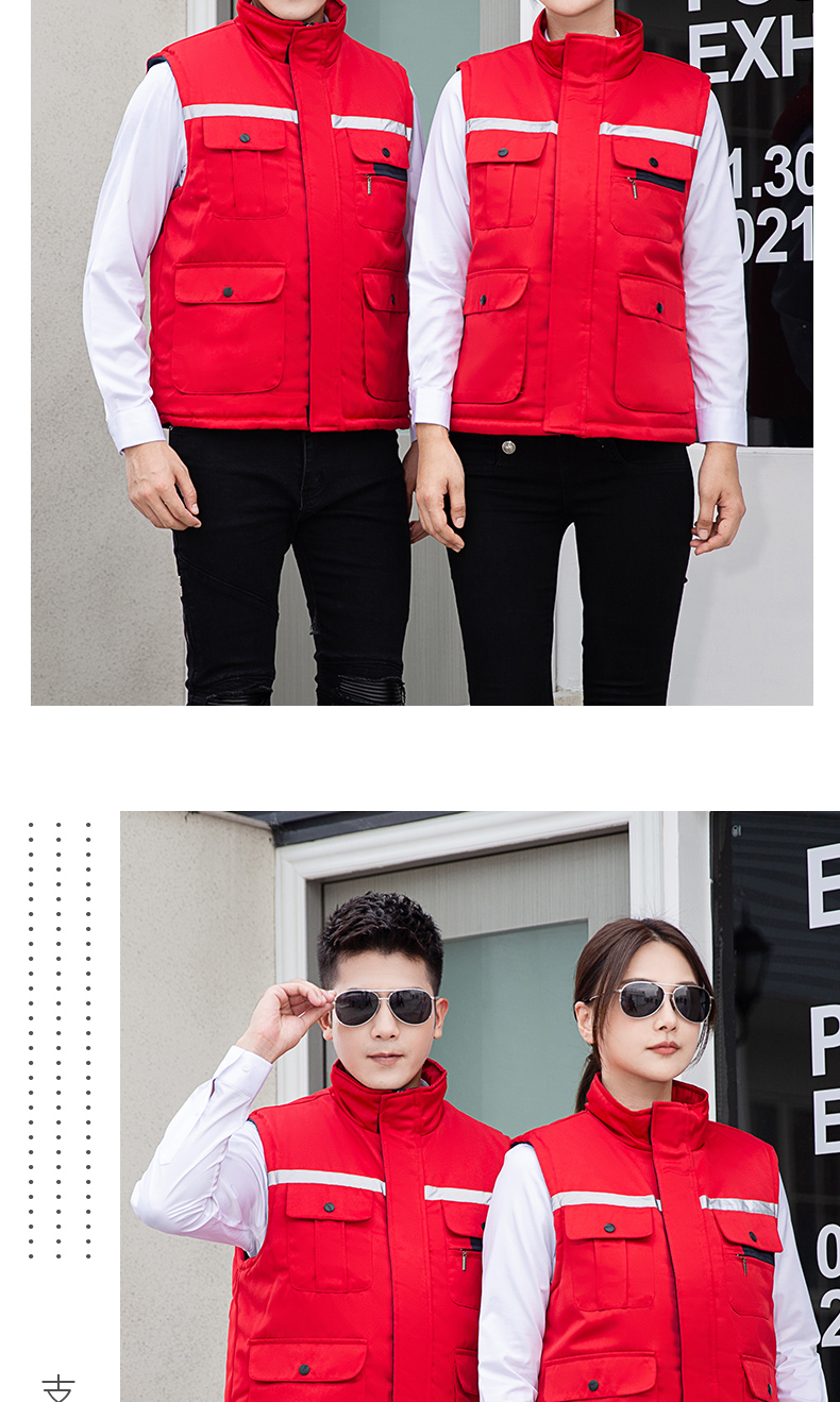 200g silk cotton lining thick warm cotton vest universal style H06-GYJ9901