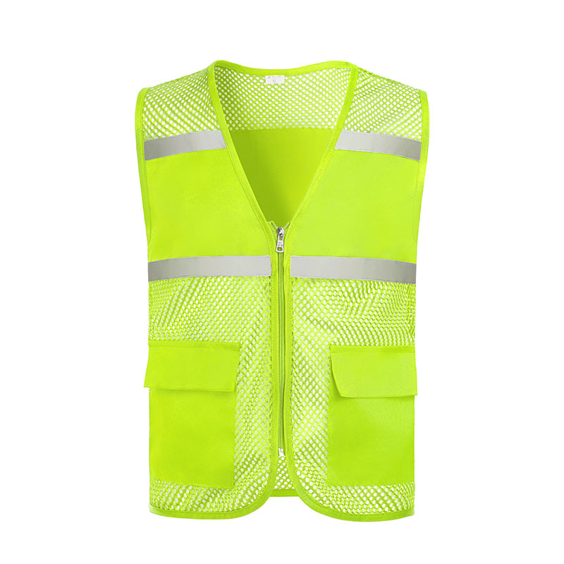 Two pockets fishing net reflective vest GJ57-8009