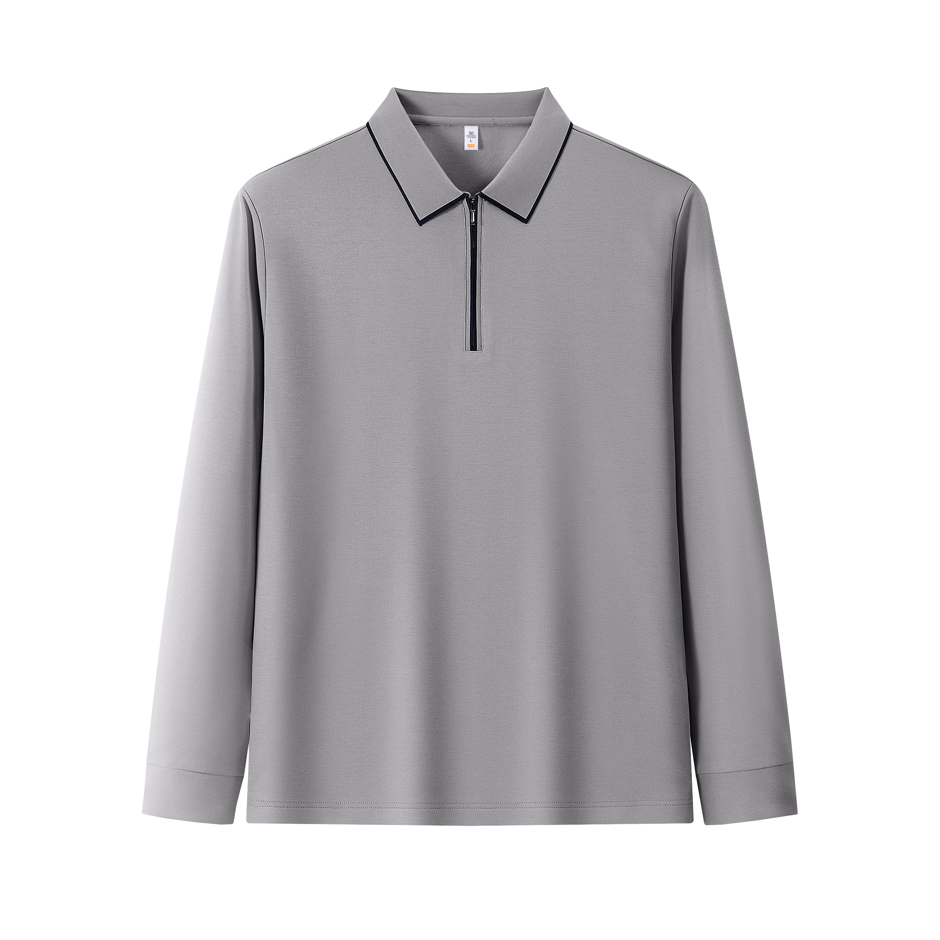 260g half-link lapel long-sleeved POLO shirt GJ32-52093