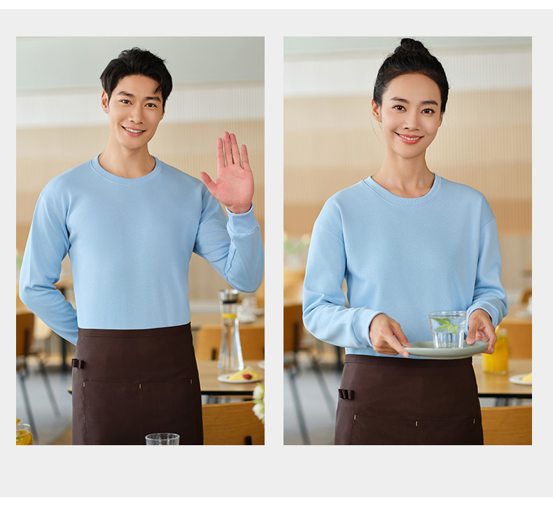 320g Spring and Autumn Round Neck Sweater HW01-8801