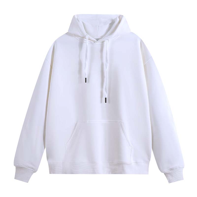 500g heavyweight pure cotton warm silver fox velvet drop shoulder hooded sweatshirt G21-U-X987