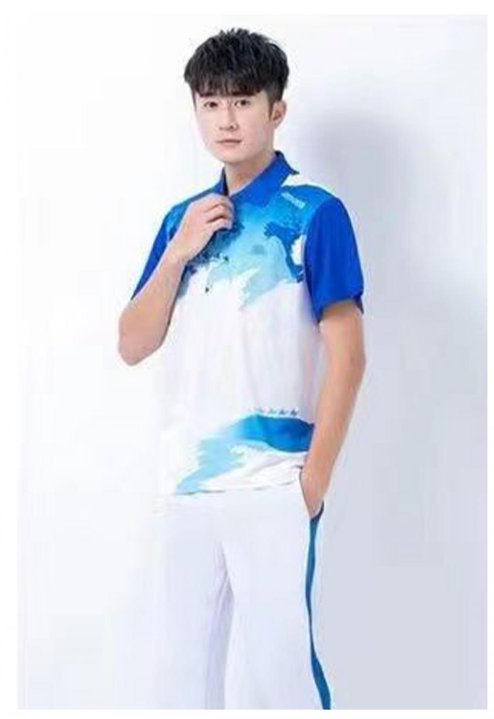 88098#88099# Quick-drying breathable style One Belt One Road style short-sleeved T-shirt short-sleeved lapel