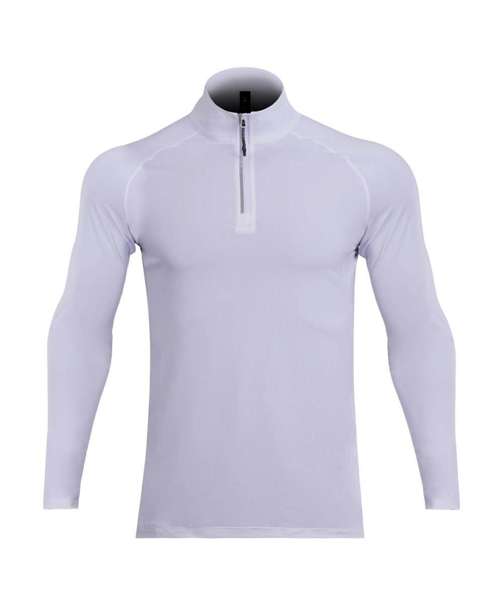 Mens AL16815# Men knitted long sleeve half zipper sports long sleeve stand collar half zipper