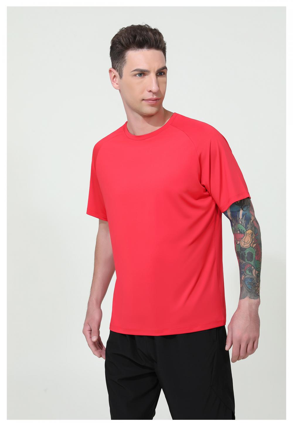 16823# Sports casual T-shirt short sleeve round neck