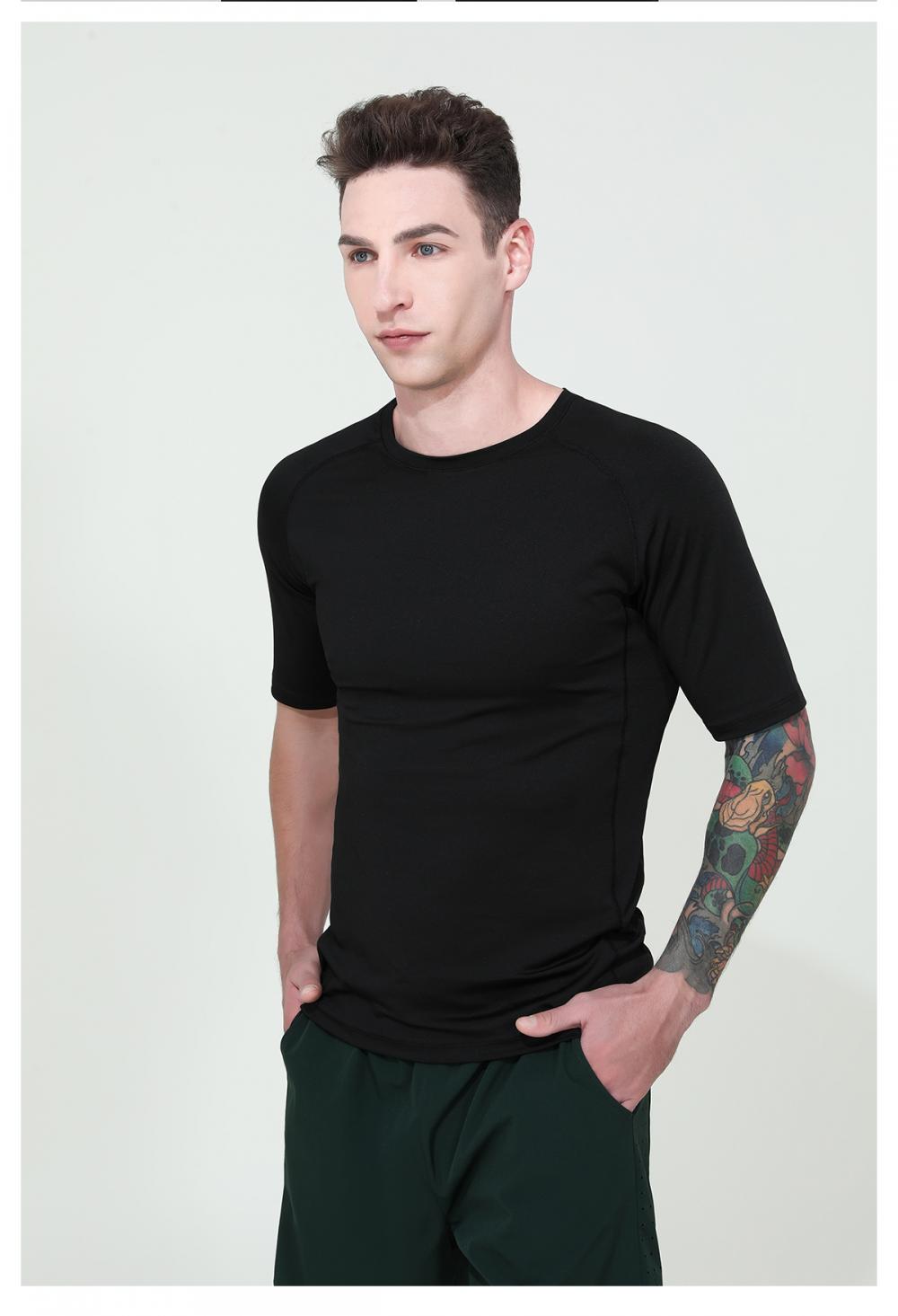 16829# Sports Fitness T-shirt Short Sleeve Round Neck