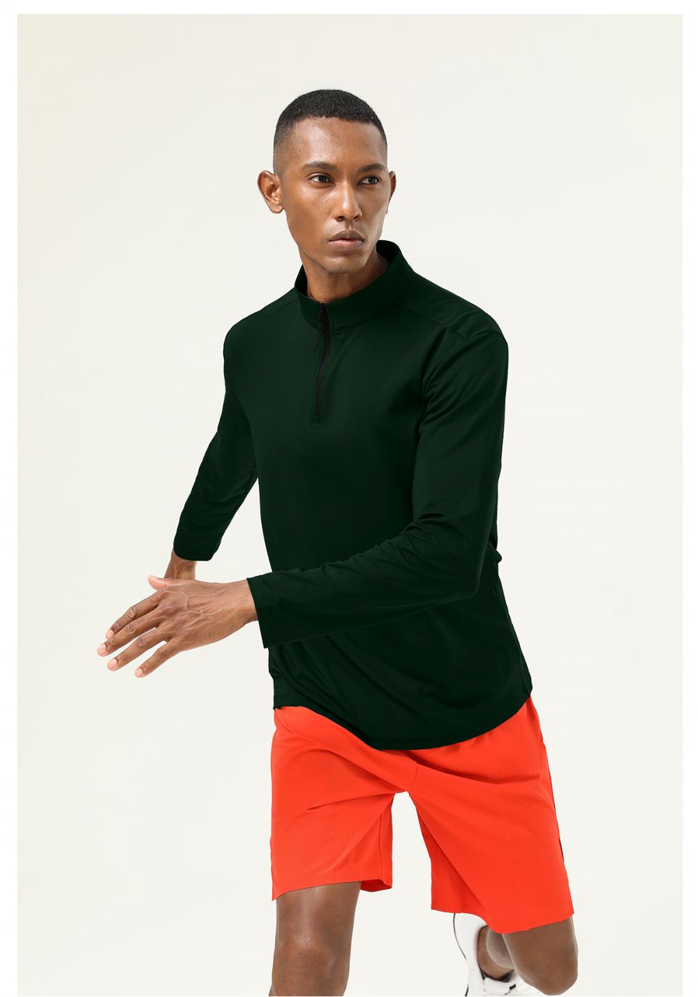 16843# Half-open chest long-sleeved T-shirt