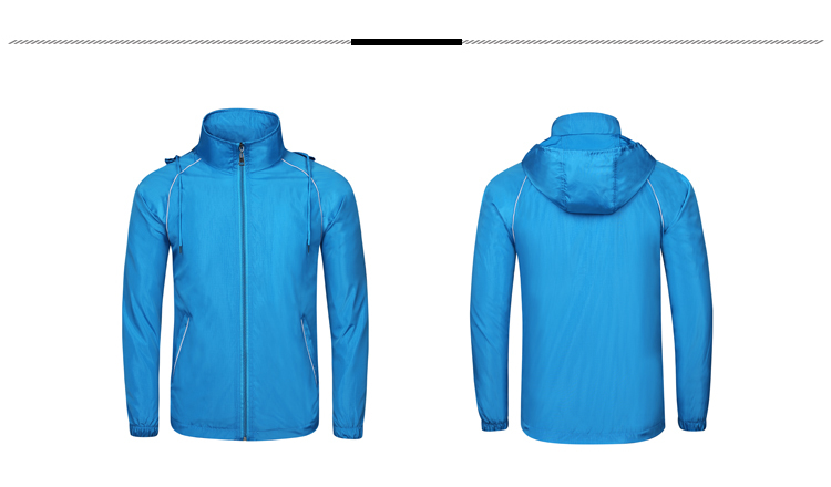 High-density waterproof material long-sleeved composite windbreaker 184-7738