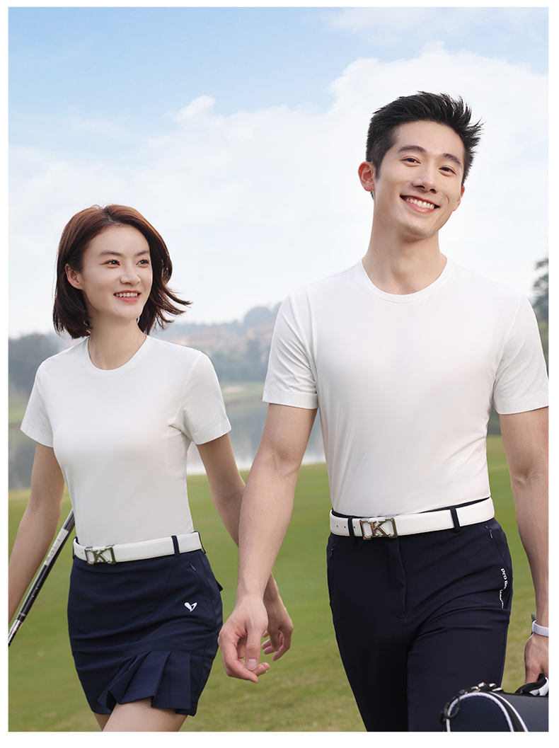 130g light cloud fiber high elastic skin-friendly short-sleeved round neck T-shirt GJ11-81011