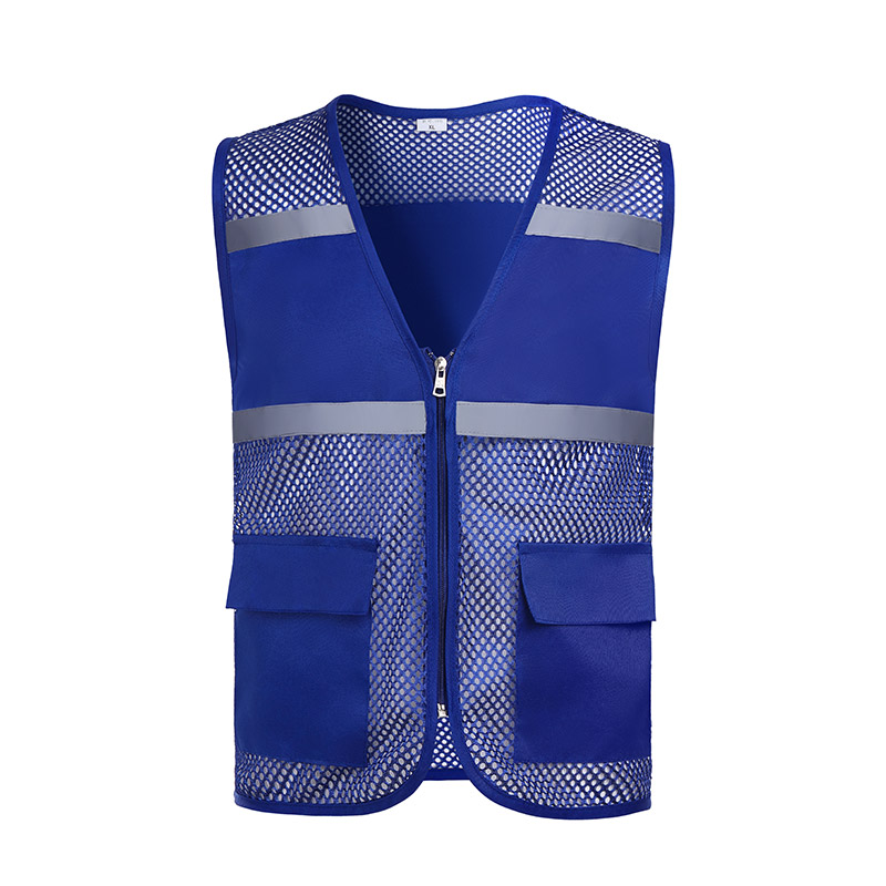 Two pockets fishing net reflective vest GJ57-8009