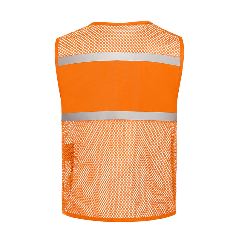 Two pockets fishing net reflective vest GJ57-8009