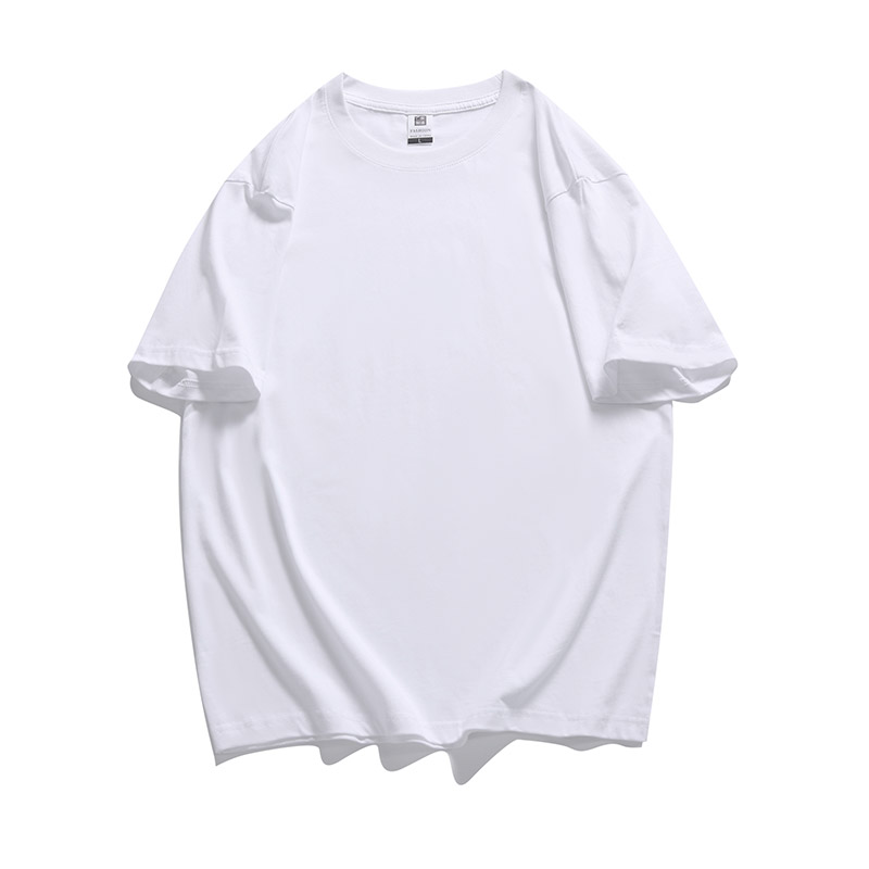 220g20 combed compact siro spinning loose drop shoulder round neck short sleeve GJ33-001