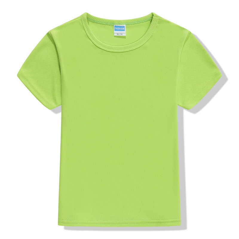 Breathable children quick-drying round neck short-sleeved shirt w04-8888