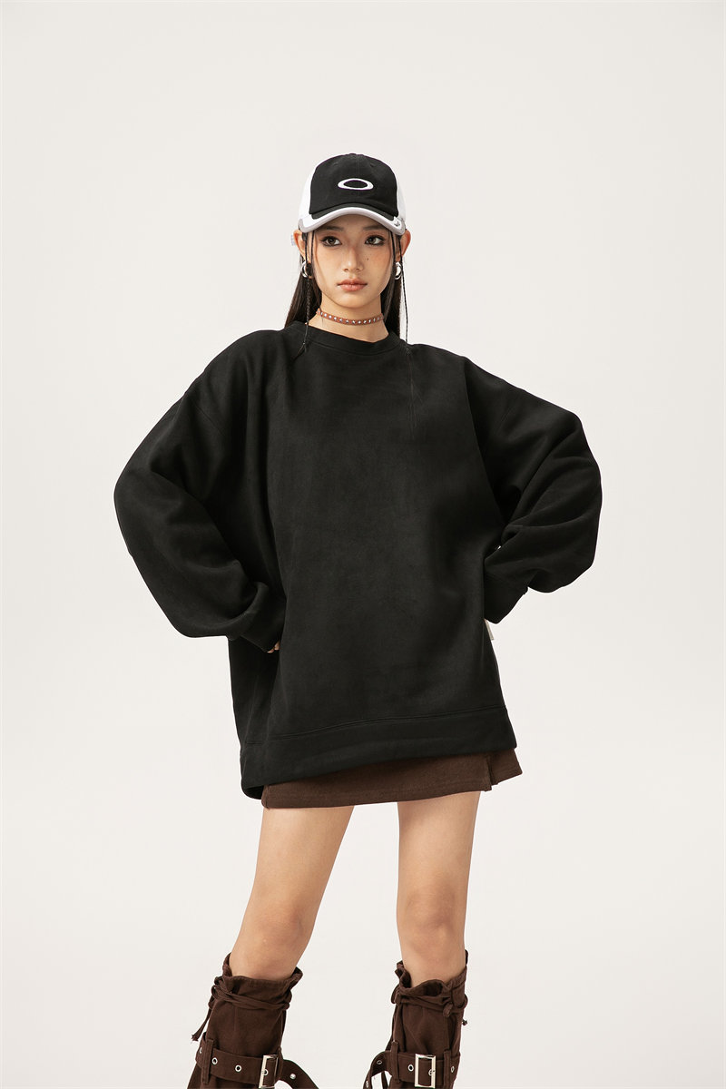 420g heavyweight high quality velvet round neck sweatshirt G21-U-XWY014