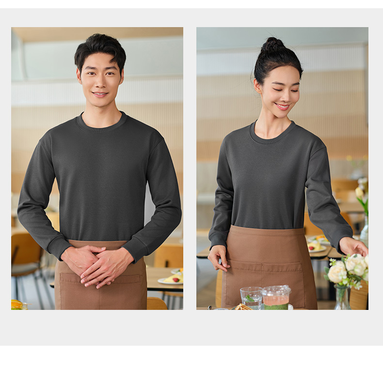 320g Spring and Autumn Round Neck Sweater HW01-8801