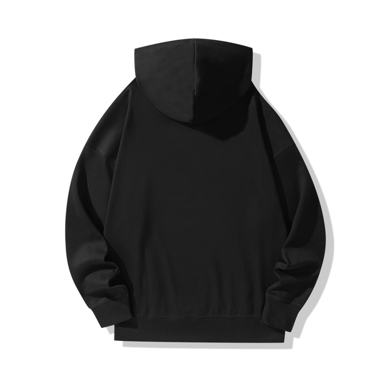 350g twill jacquard double-sided large drop shoulder hooded sweatshirt GJ6-6066