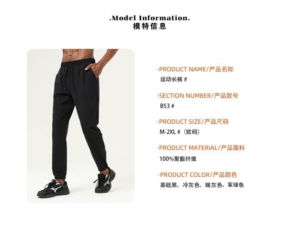 B53# Sports trousers pants