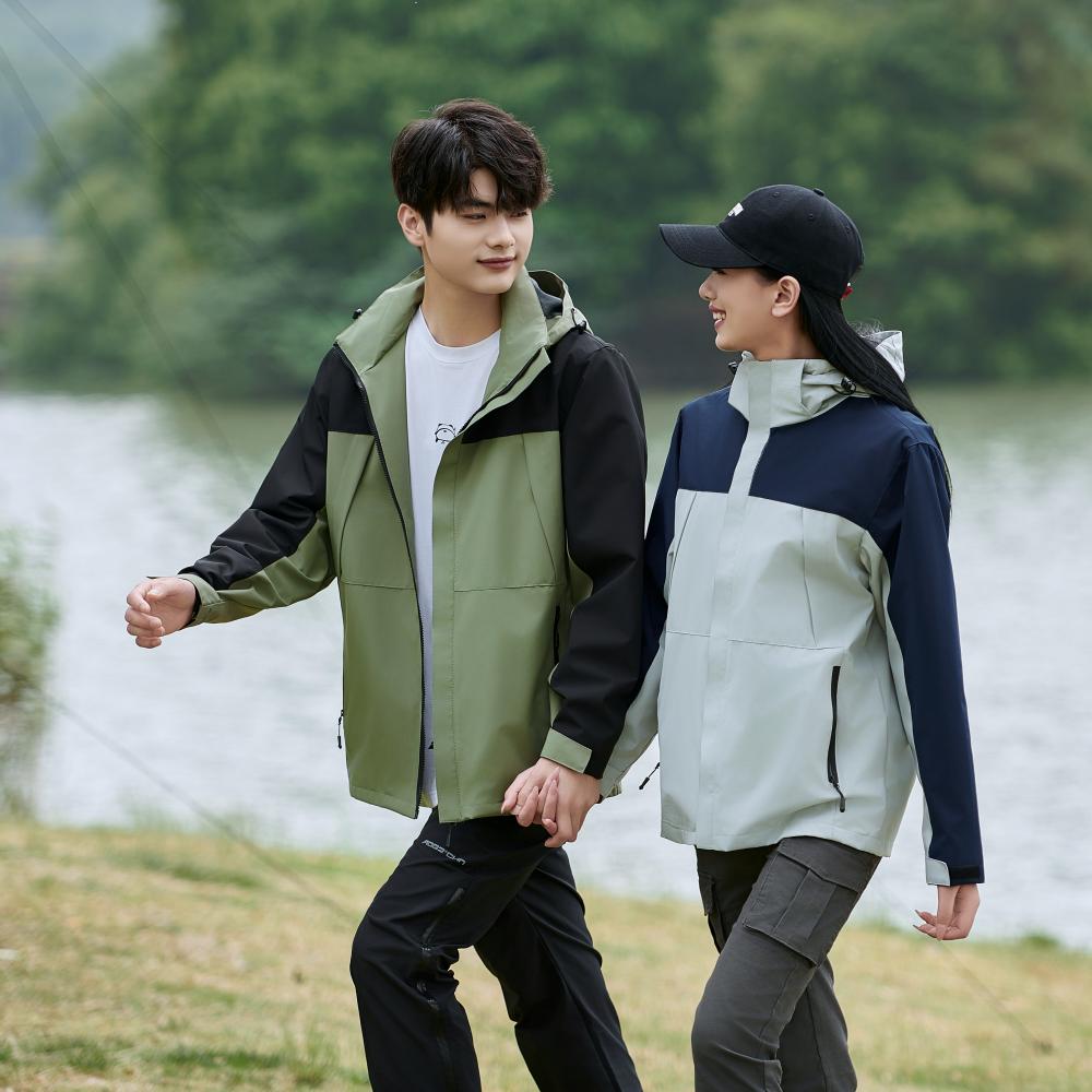 F8166-75D Cotton Oxford Thin Couple Jacket