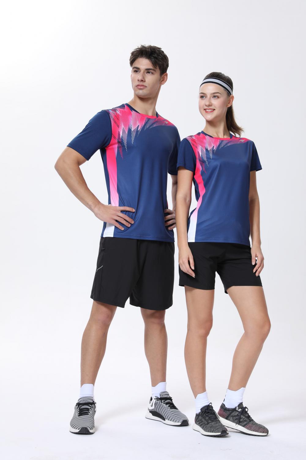 Y1901# Sports casual T-shirt short sleeve round neck