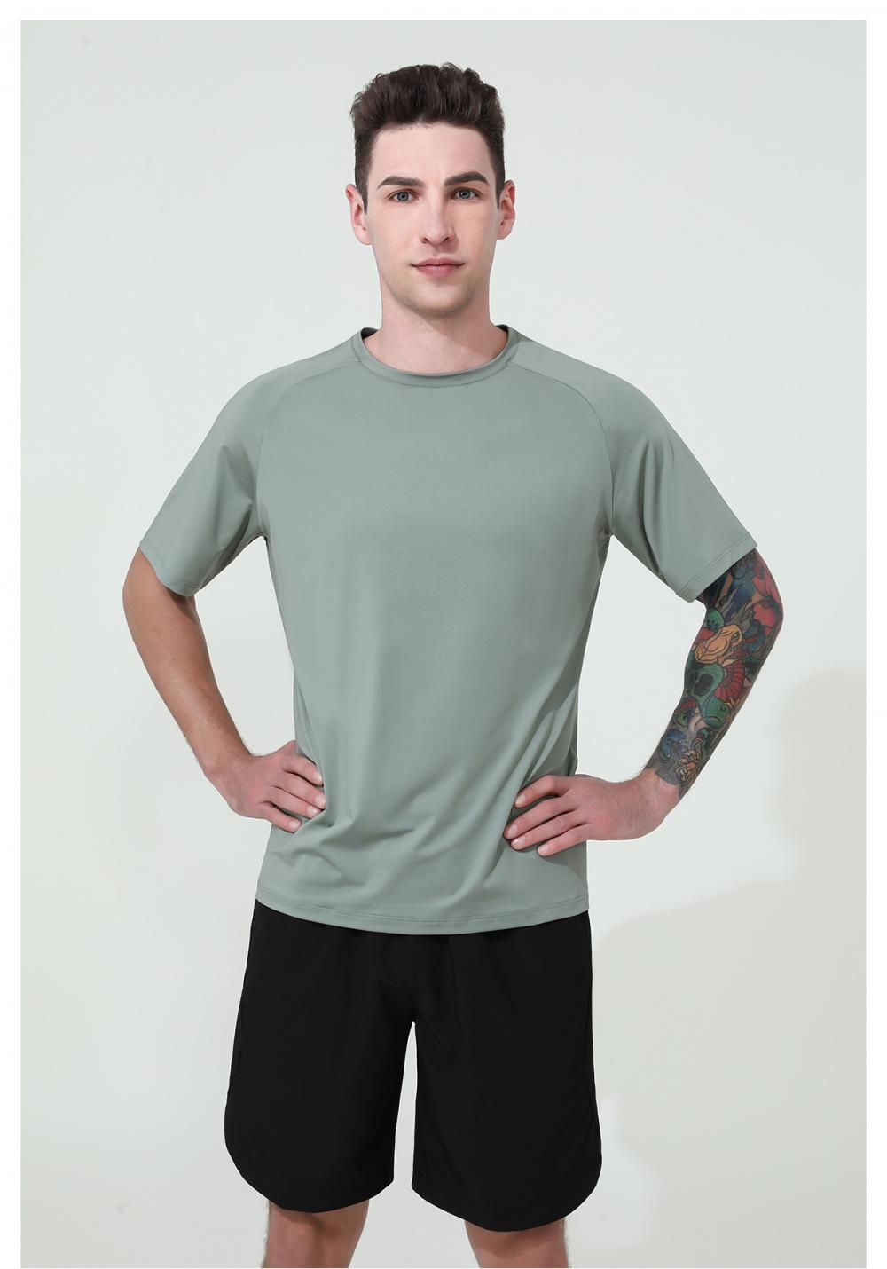 16823# Sports casual T-shirt short sleeve round neck