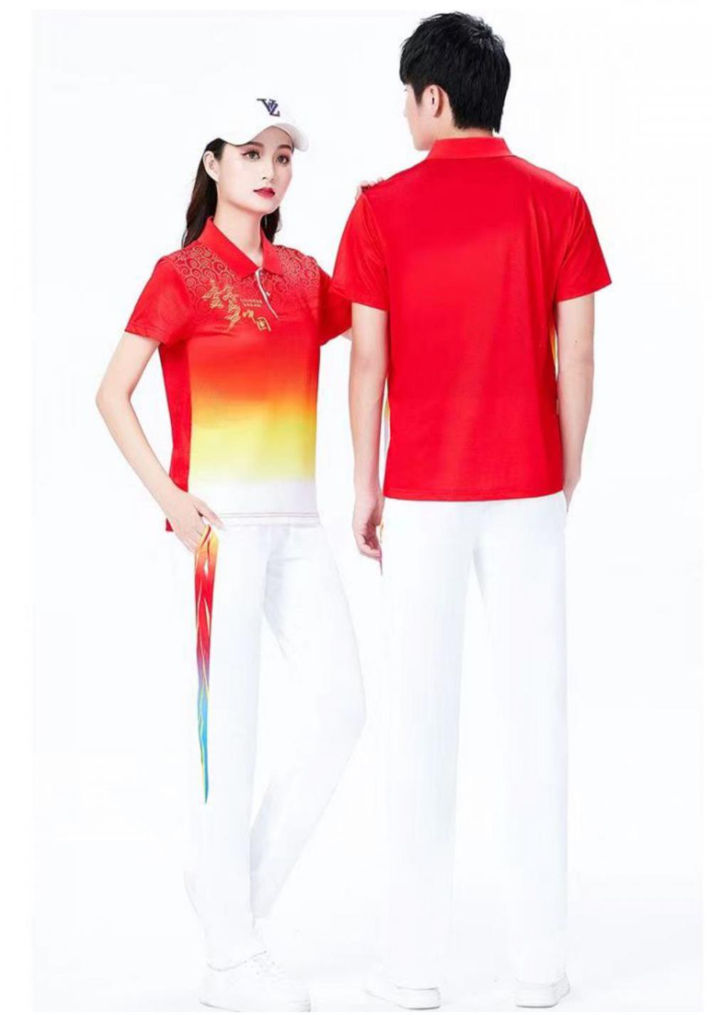 88017#88016# Quick-drying breathable Chinese Dream short-sleeved T-shirt short-sleeved lapel