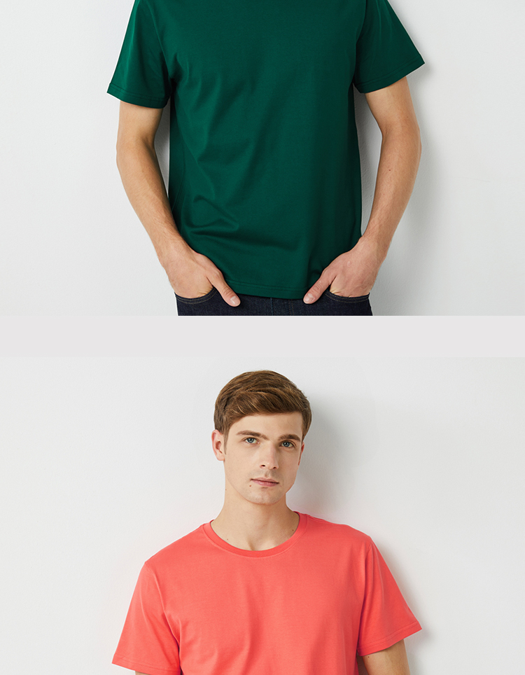 High-end Xinjiang pure cotton round neck short-sleeved T-shirt general style C05-5900