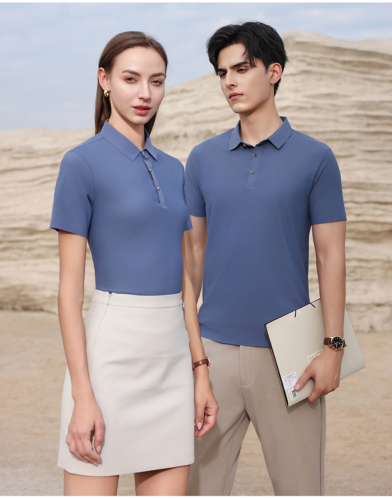 180g Ruidun series dynamic beaded seamless business lapel short-sleeved POLO shirt GT3-99188