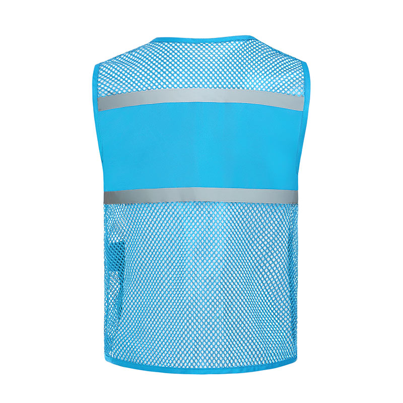 Two pockets fishing net reflective vest GJ57-8009